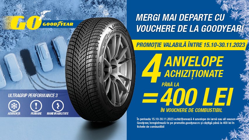 Promotie anvelope iarna Goodyear