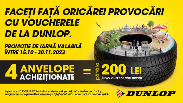 Promotie anvelope iarna Dunlop