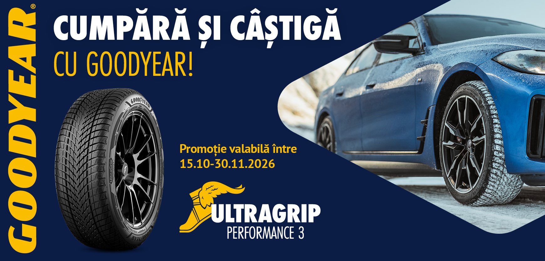 Promotie anvelope iarna si all seasons Goodyear