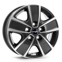 Jante aliaj BORBET CWG MISTRAL ANTHRACITE GLOSSY POLISHED 6X16 5X130 ET68 78,1