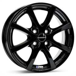 Jante aliaj BORBET LV4 BLACK GLOSSY 7X17 4X108 ET25 65,1