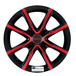 Jante aliaj MAK MILANO4 BLACK AND RED CB54.10 4.5X15 4X100 ET35