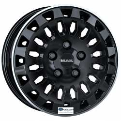 Jante aliaj MAK OVERLAND GLOSS BLACK MIRROR RING CB66.1 6.5X16 5X114.3 ET45