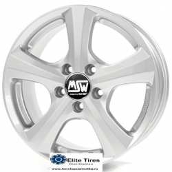 Jante aliaj MSW 19 W FULL SILVER 6.5X15 5X108 ET45 63,34