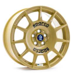 Jante aliaj SPARCO TERRA RACE GOLD BLUE LETTERING 7.5X17 5X100 ET48