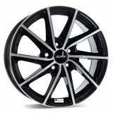 ALUTEC SINGA DIAMANT-SCHWARZ-FRONTPOLIERT CB57.1 7.5X18 5X112 ET51