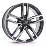Jante aliaj ALUTEC IKENU GRAPHITE FRONT POLISHED CB58.1 6.5X17 4X098 ET38