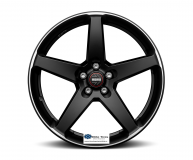 Jante aliaj MOMO FIVE BLACK MATT POLISHED CB72.3 8X18 5X100 ET42