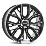 Jante aliaj MOMO MASSIMO MATT BLACK POLISHED CB72.3 7.5X17 5X108 ET50
